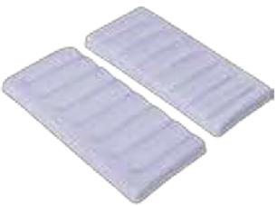 Plain Ceramic Toilet Foot Rest, Color : White