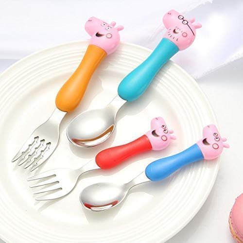 Stainless Steel Spoon Fork Set, Color : Mix