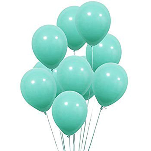 HIPPITY HOP 10 INCH MINT GREEN MACRON CANDY PASTEL PACK OF 100 FOR PARTY DECORATION