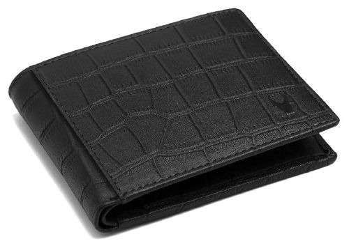 LATEST WILDHORN Carter Leather Wallet For Men (Black Croco)