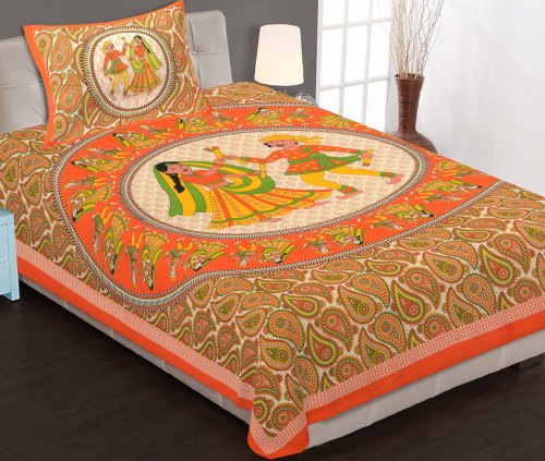 Cotton Printed Bedsheet, Size : 60x90 Cms