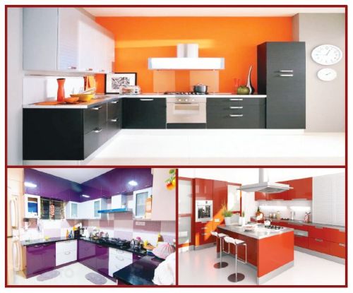 Polished Plywood Modular Kitchen, For Home, Hotel, Restaurent, Feature : Attractive Designs, High Strength