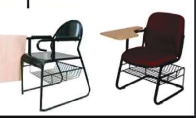 Polished Metal Writing Chair, For Coaching, Tuition, Style : Modern