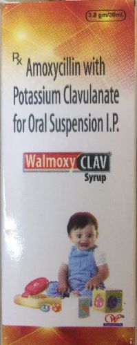 Walmoxy-Clav Syrup, Packaging Type : Glass Bottle