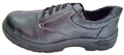 Synthetic Leather Safety Shoes, For Industrial, Color : Black