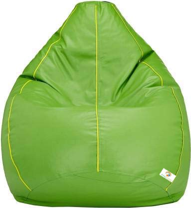 Green Beans Filled Bean Bag With Footstool