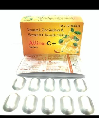 Vitamin C Zinc Sulphate & Vitamin D3 Chewable Tablets