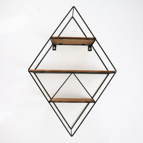 Metal Geometric Display Shelf, For Home Use, Hotels Use, Feature : Fine Finished, Hard Structure