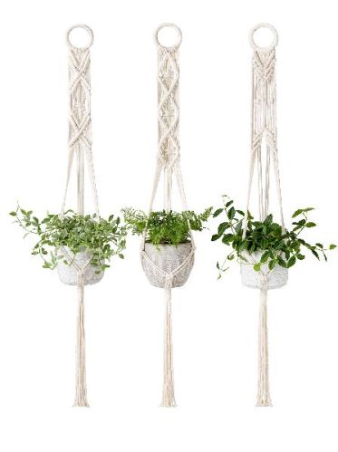 Fabric Macrame Plant Holder, For Decoration Use, Packaging Type : Corrugated Boxes