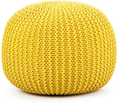 Plain Macrame Pouf Ottoman, Feature : Complete Finish, Comfortable