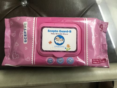 SCEPTRE Wet Wipes, For Baby Skincare, Pattern : Plain