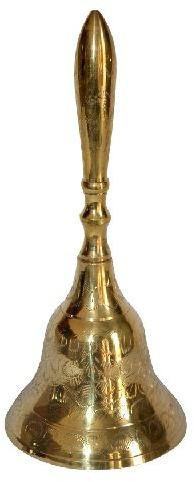 Polished Brass Pooja Bell, Feature : Robust Structure, Unique Patterns