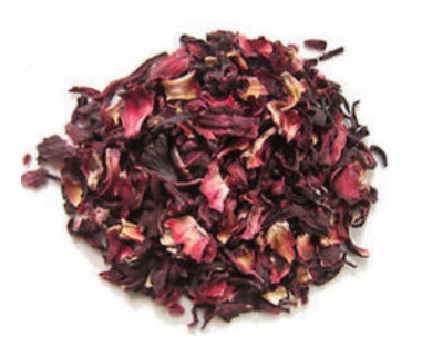 Dried Hibiscus Flower, Color : Red