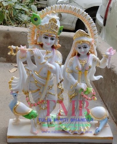 Marble Radha Krishna Statue, Size : CUSTOMER REQUIREMENT