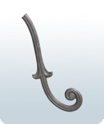 12.75 X 3.75 Inch Balcony Decorative CI Casting