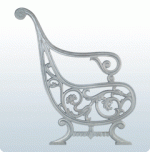 31 X 26 Inch Chair Design Decorative CI Casting