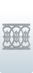 7.25 X 8.25 Inch Jali Design Decorative CI Casting