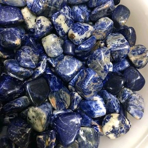 Polished Lapis Lazuli Tumbled Stones, Color : Blue