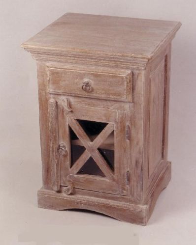 Polished Solid Wooden Bedside, For School, Size : 40x32x60 Cm