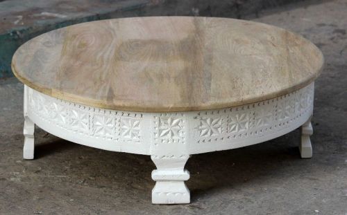 Polished Solid Wooden Chakki Table, For Restaurant, Office, Hotel, Home, Specialities : Stylish, Fine Finishing