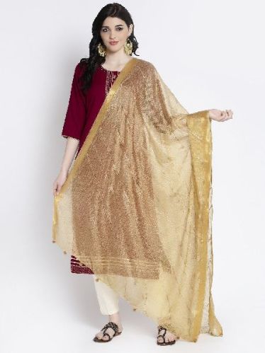 Plain Fawn Kota Cotton Dupatta, Technics : Machine Made