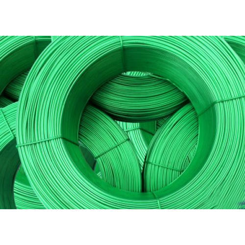 Polished PVC Coated GI Wire, Length : 5-10mtr