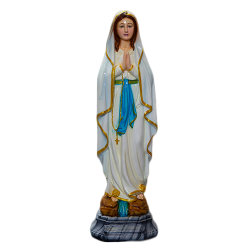 Our Lady Of Lourdes Statue, For Shiny, Pattern : Painted