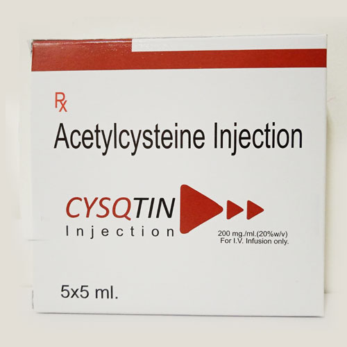 Acetylcysteine 200mg Injection, For Hospitals, Clinics, Feature : Safety