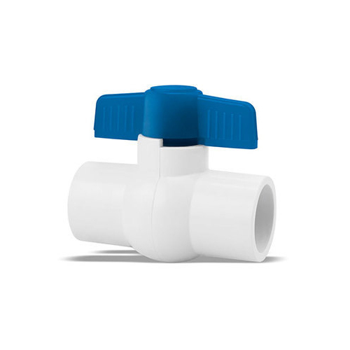 UPVC Ball Valve, Color : White Blue