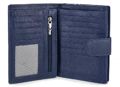 Polished Ladies Leather Wallet, For ID Proof, Gifting, Credit Card, Cash, Personal Use, Pattern : Plain