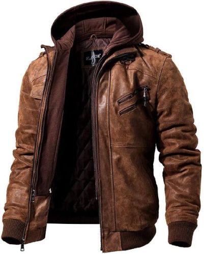 Plain Mens Leather Jacket, Feature : Comfortable Soft, Eco-friendly, Inner Pockets, Quick Dry