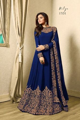 Salwar Suits Georgette With Cording Work From Darpani