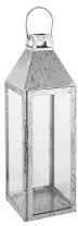 Galvanised Steel Lantern, Color : Silver