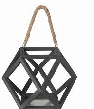 Hexagon Wooden Lantern, For Decoration