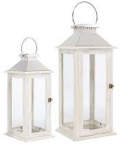 White Wooden Lantern, For Decoration