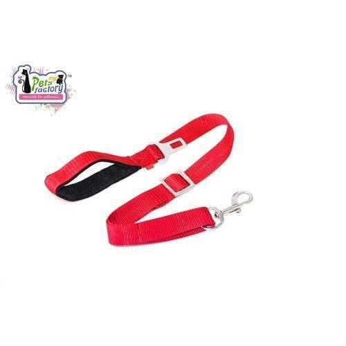 Polyester Dog Car Leash, Color : Red