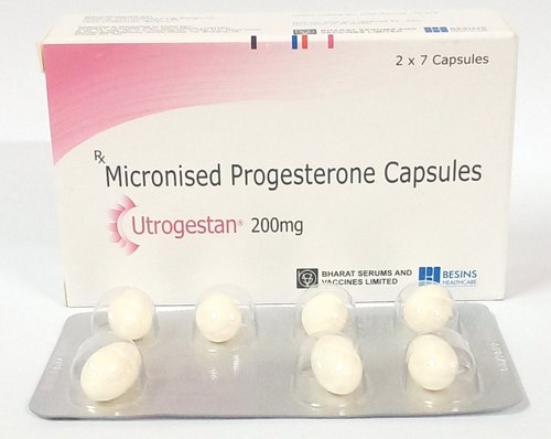 Micronized Progesterone Capsules, Packaging Type : Strip