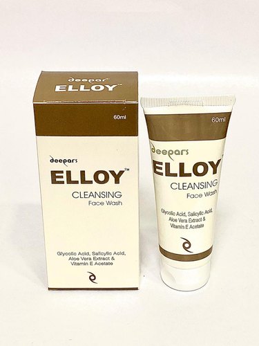 Elloy Glycolic Acid Cleansing Face Wash, Packaging Size : 60ml