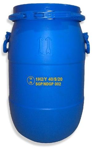 HDPE 30 Ltr Open Top Drum, Color : Blue