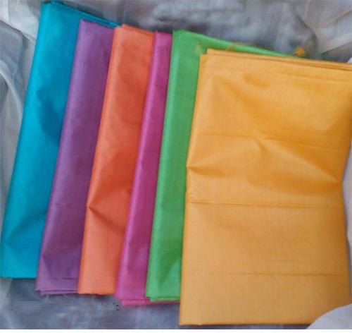 Plain Tussar Silk Fabric, Width : 44-45 Inch