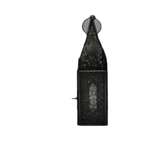 Metals World Exterior Iron Hanging Lanterns, Color : Black