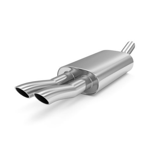 SS Exhausts Silencer, Color : Silver