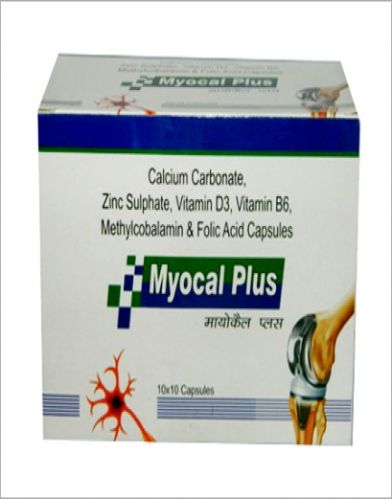 Myocal Plus Capsules, Shelf Life : 6 Months, 12 Months, 18 Months, 24 Months