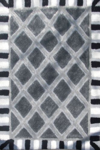 Rectangular Cotton 3D Shaggy Carpets, For Home, Office, Hotel, Pattern : Printed