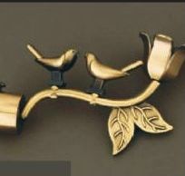 Polished BR-188 Brass Curtain Bracket, Color : Golden