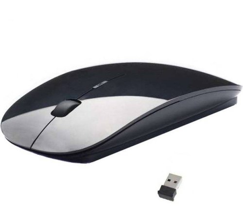 Viboton USB Optical Wireless Mouse, Color : Black