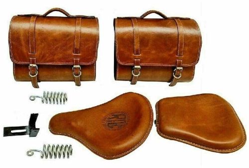 Royal Enfield Leather Luggage Bag & Seat