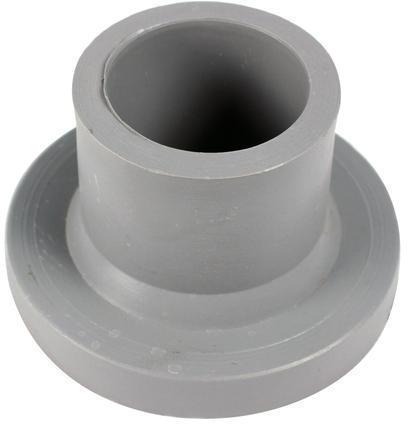 Round PP Long Neck Pipe End, Color : Grey