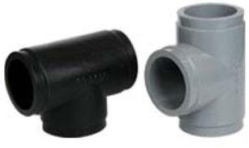 PP Moulded Tee, For Pipe Fitting, Color : Grey