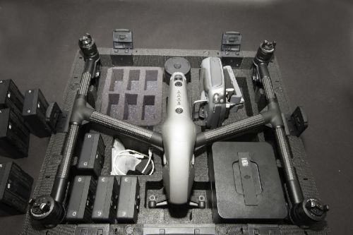 Polished Aluminum DJI Inspire 2 Aircraft, For Military, Color : Silver